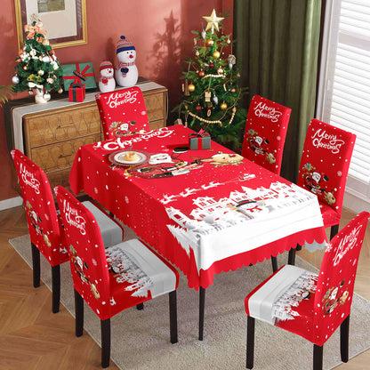 Christmas waterproof tablecloth