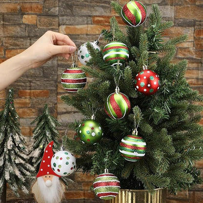 New hand-painted Christmas ball set