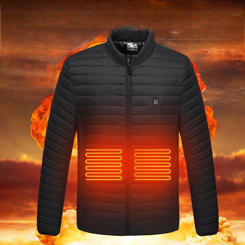 Intelligent heating cotton jacket USB charging heating cotton jacket for male and female