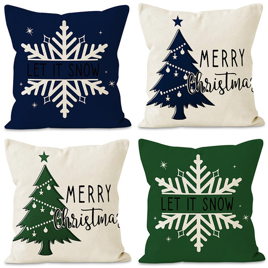Christmas tree sofa decoration pillowcase