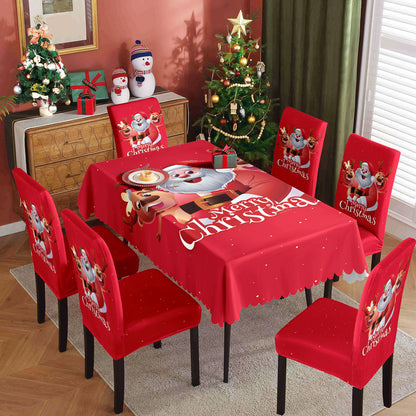 Christmas waterproof tablecloth