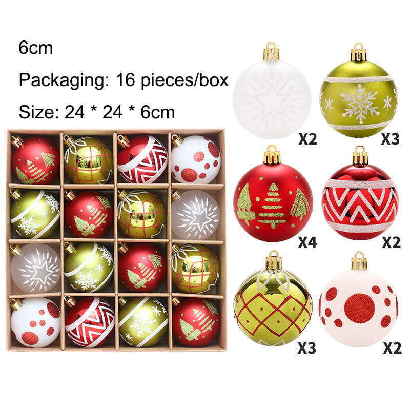 16 PCS Christmas Ball Decoration