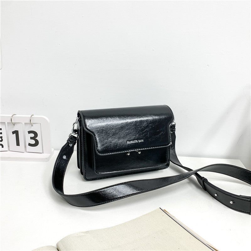 Simple PU Small Square Student Fashion Casual All-match Shoulder Bag