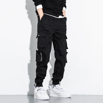 Men's Straight Cargo Pants Thin