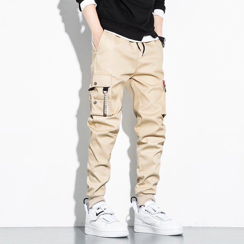 Men's Straight Cargo Pants Thin