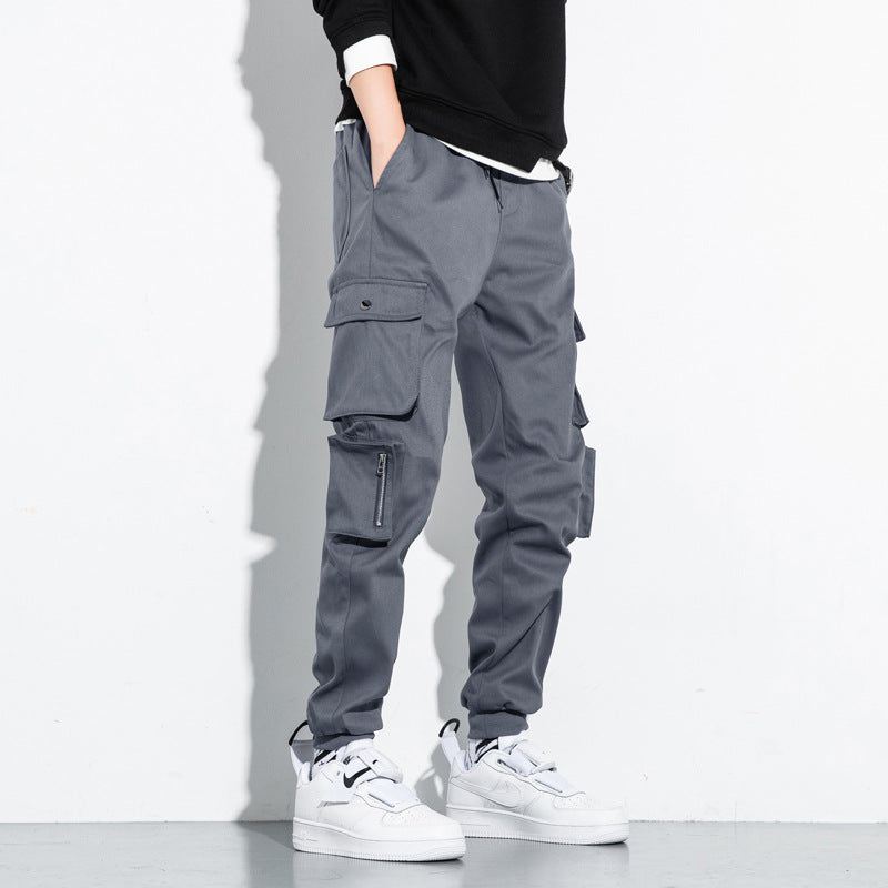 Men's Straight Cargo Pants Thin