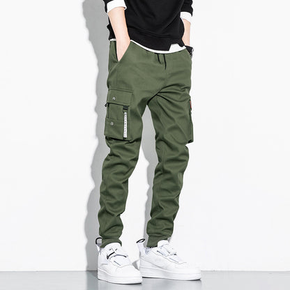 Men's Straight Cargo Pants Thin