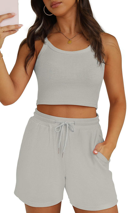 Women's Shorts Home Wear Overall Dress Set