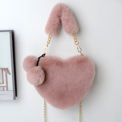 Love Bags Soft Plush Women Valentine's Day Bag