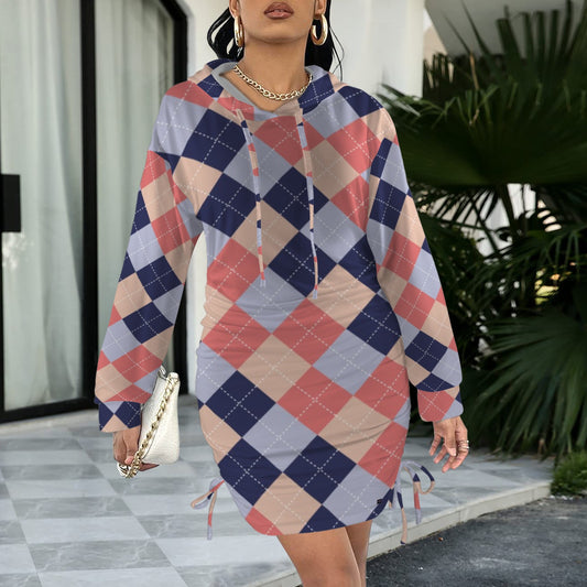Plaid Hooded Dress