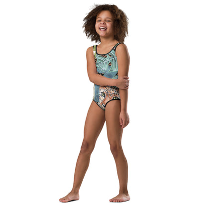 Wild Side All-Over Print Kids Swimsuit