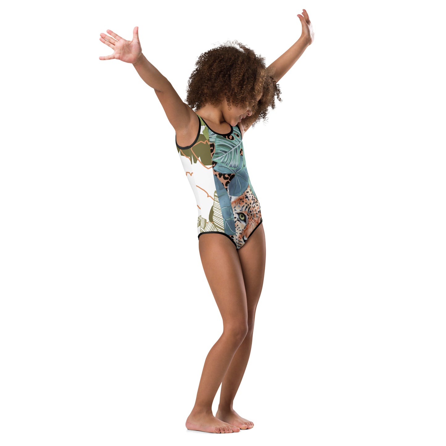 Wild Side All-Over Print Kids Swimsuit