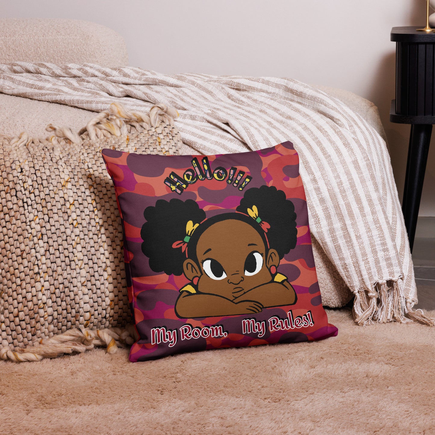 My Room My Rules Premium Pillow