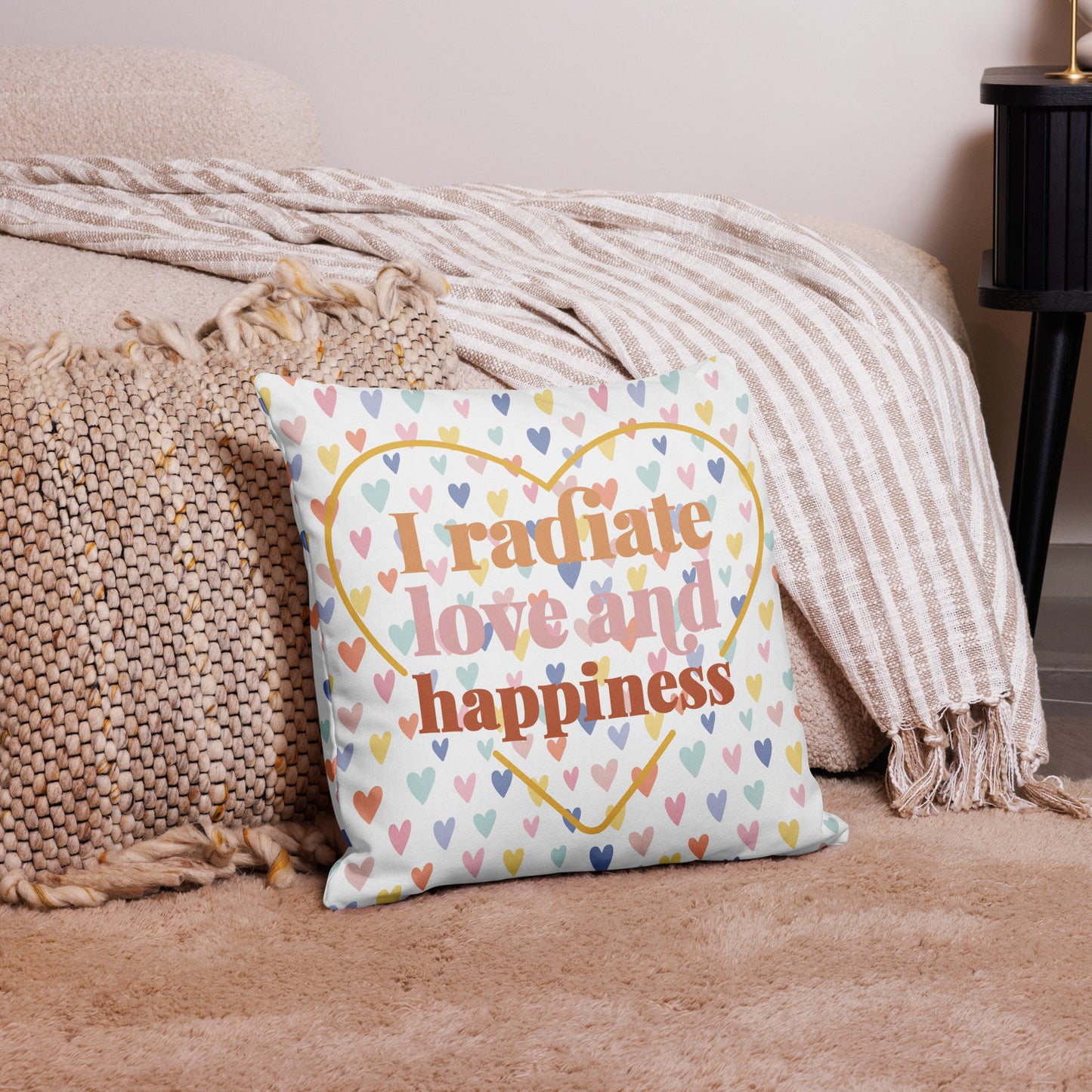 I radiate love & happiness Premium Pillow