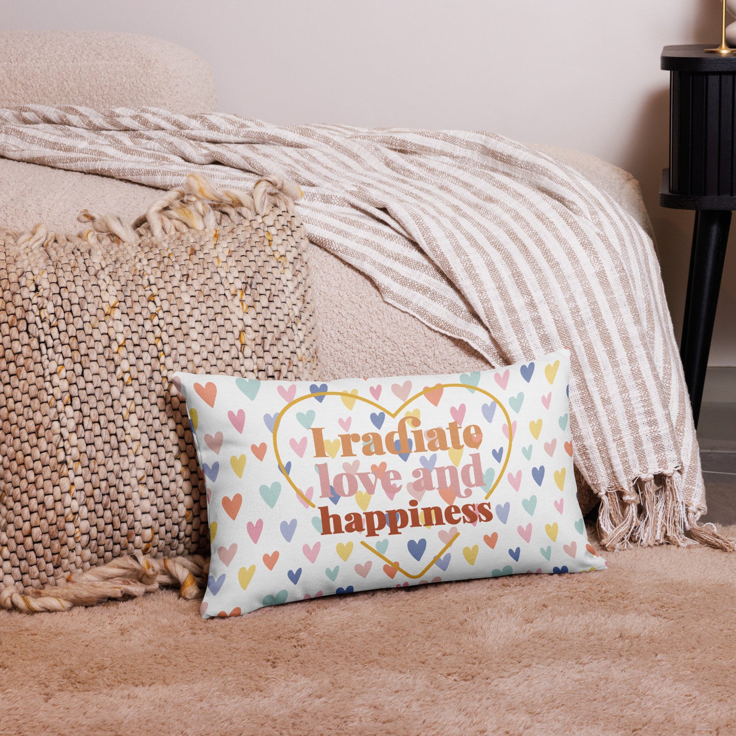 I radiate love & happiness Premium Pillow