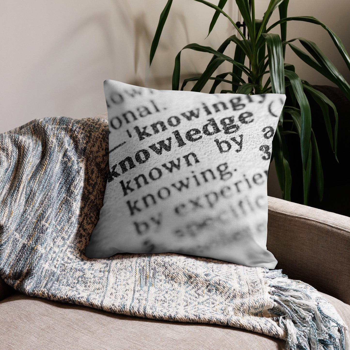 Knowledge, knowingly...Premium Pillow