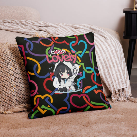 Lovely Anime Girl Premium Pillow