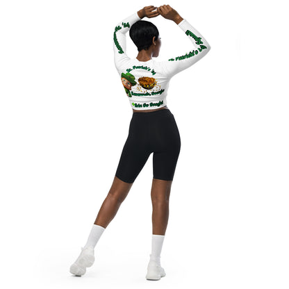 St. Patrick's Day Squad Sav, Ga '24 Recycled long-sleeve crop top/Created with www.kittl.com