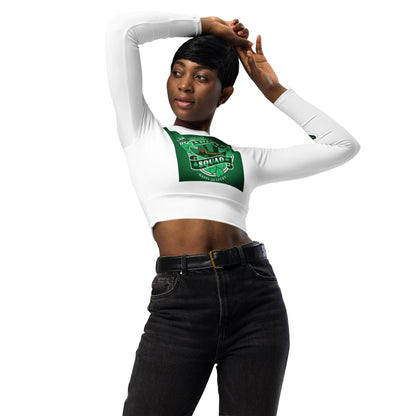 St. Patrick's Day Squad Sav, Ga '24 Recycled long-sleeve crop top/Created with www.kittl.com