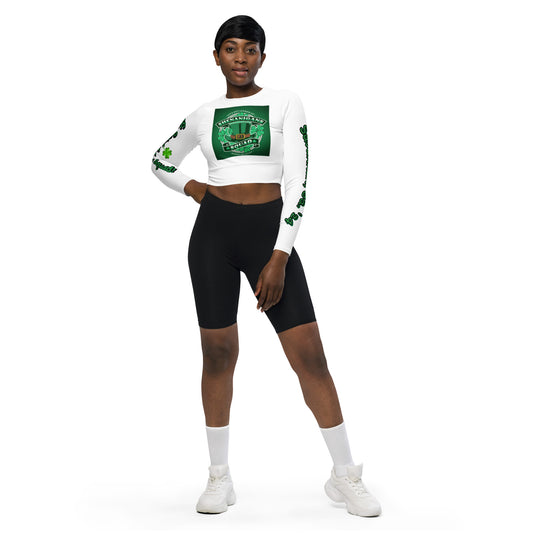 St. Patrick's Day Squad Sav, Ga '24 Recycled long-sleeve crop top/Created with www.kittl.com