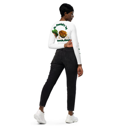 St. Patrick's Day Squad Sav, Ga '24 Recycled long-sleeve crop top/Created with www.kittl.com