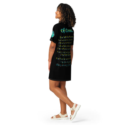 T-shirt dress/I'mAnAquarius2Black