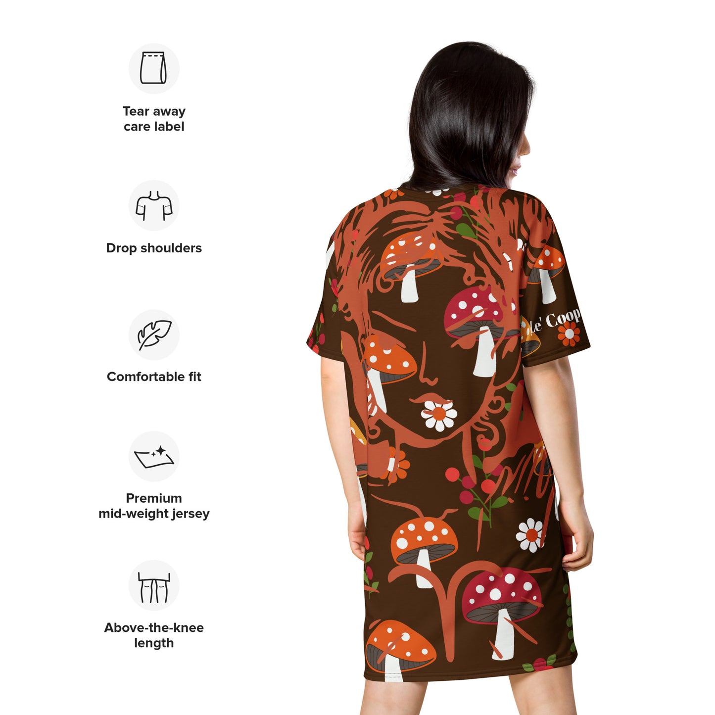 Aries mushroom T-shirt dress