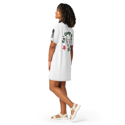 Taurus Life! White T-shirt dress