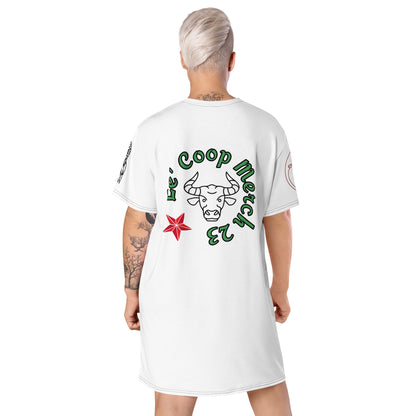 Taurus Life! White T-shirt dress