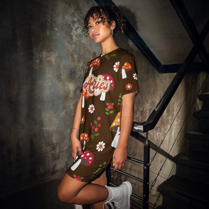 Aries mushroom T-shirt dress