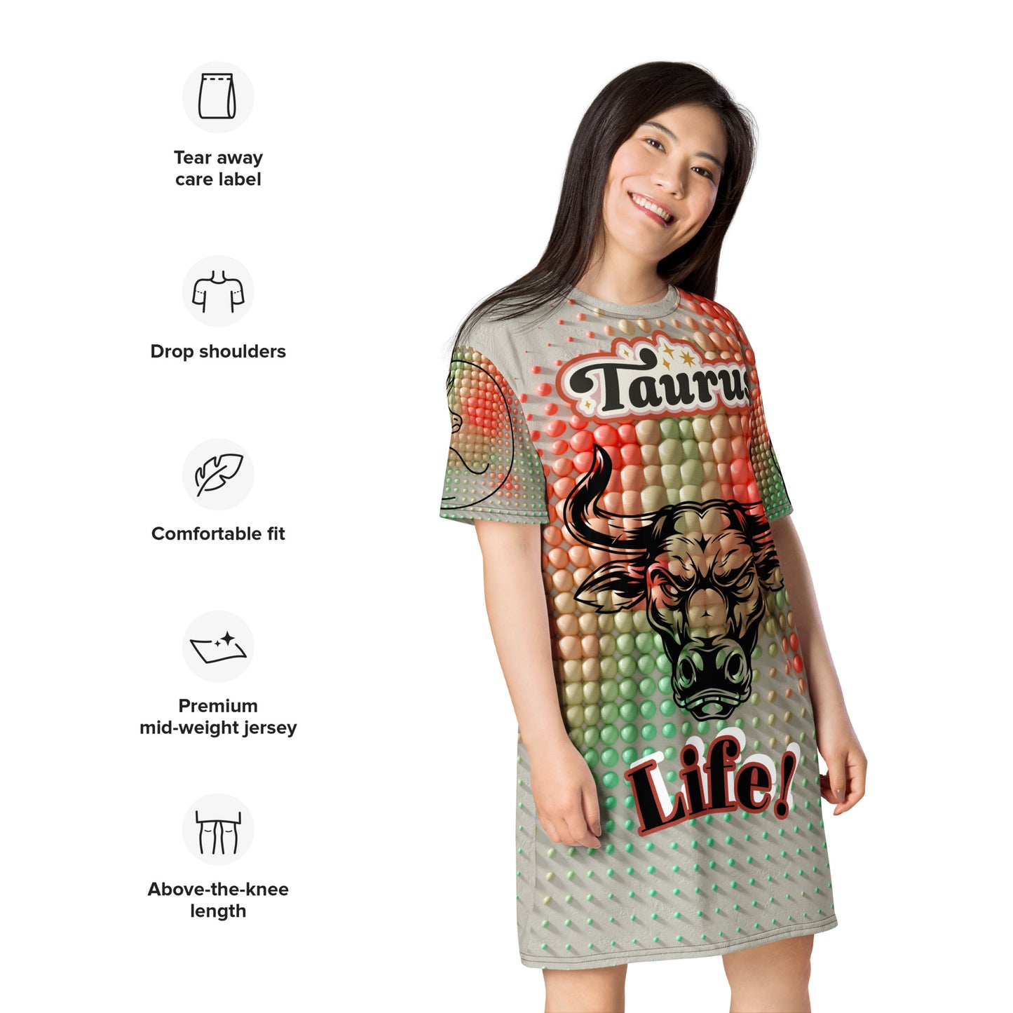 Taurus Life! T-shirt dress