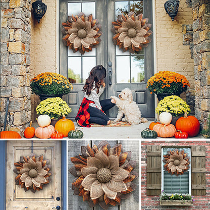 Autumn Eucalyptus Colorful Pumpkin Garland