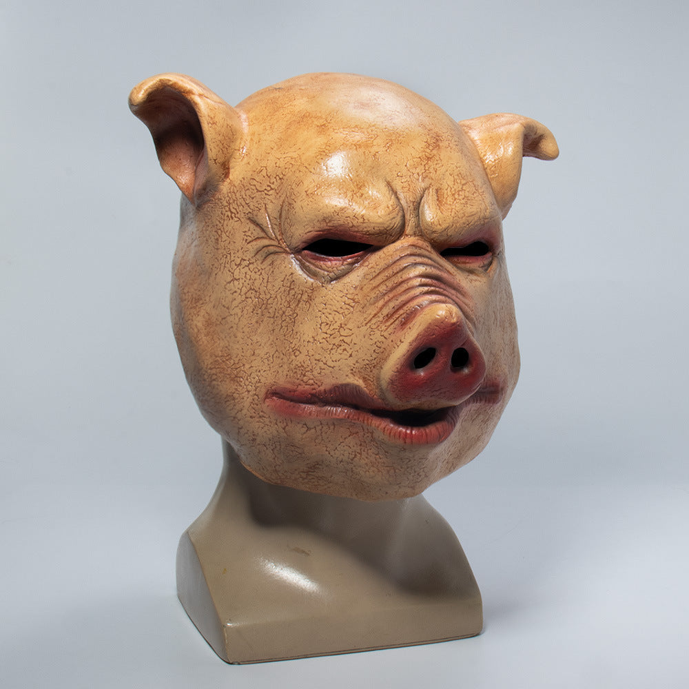 Halloween masquerade pig head mask