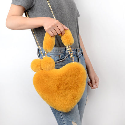 Love Bags Soft Plush Women Valentine's Day Bag