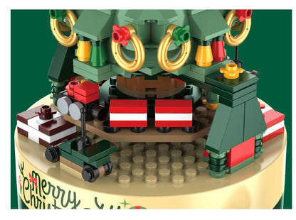 Christmas Tree Blocks Spin Music Box