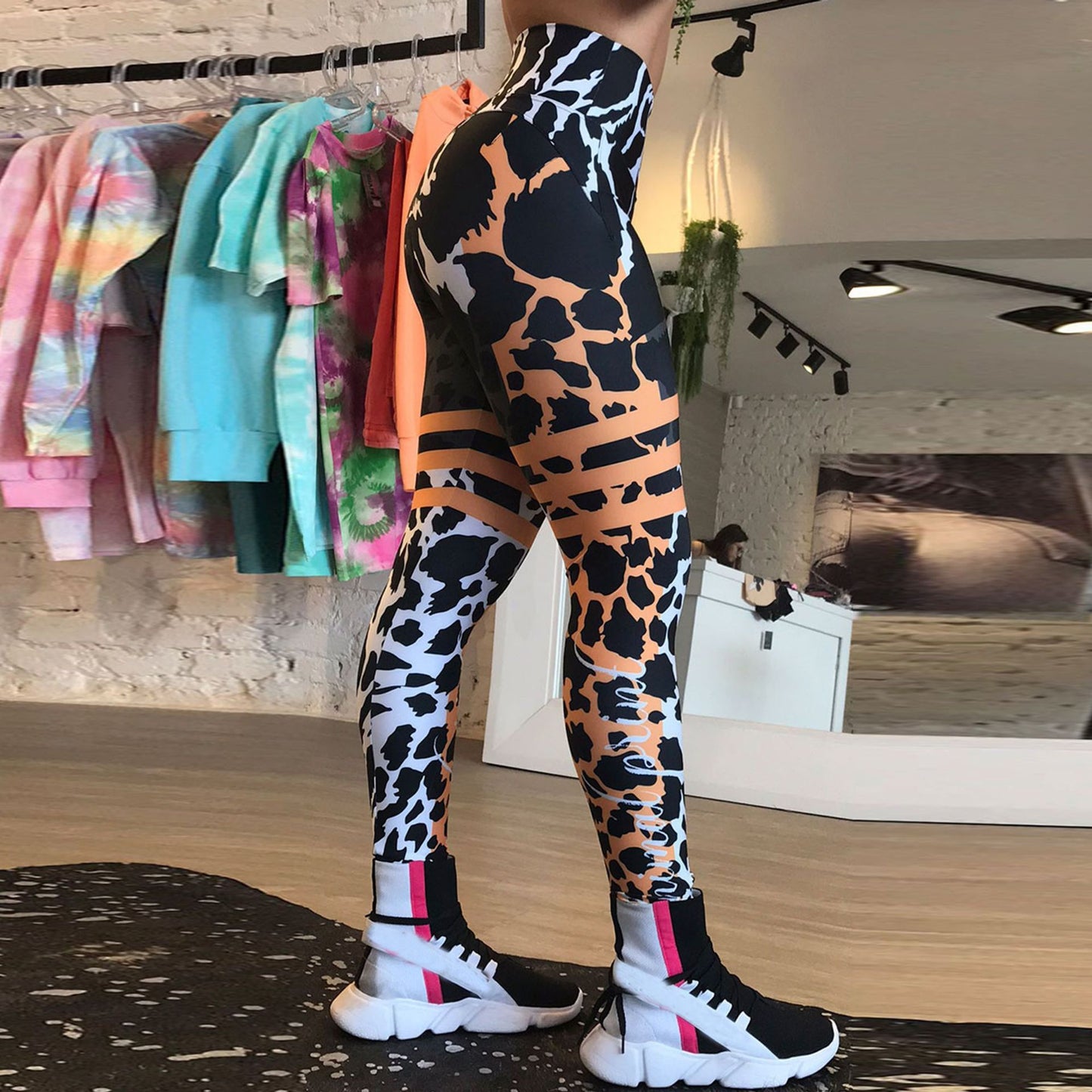 Sports Women Leopard Print Yoga Pants