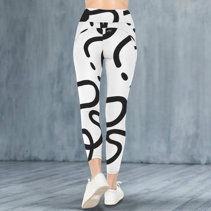 LeCoopMerch23 Rolling Lines High Waist Pocket Yoga Leggings