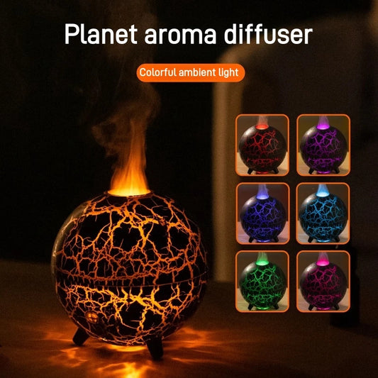 Creative Planet Colorful Atmosphere Lamp USB Humidifier Essential Oil Household Mini Aroma Diffuser