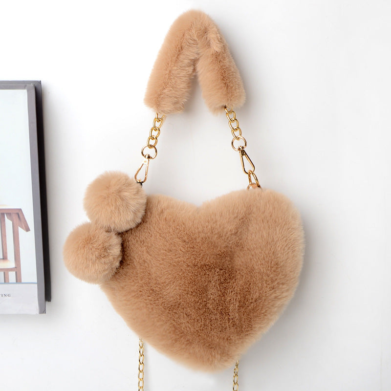 Love Bags Soft Plush Women Valentine's Day Bag