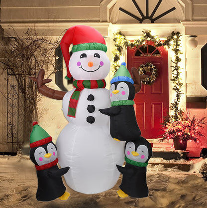 Inflatable Christmas Snowman LED