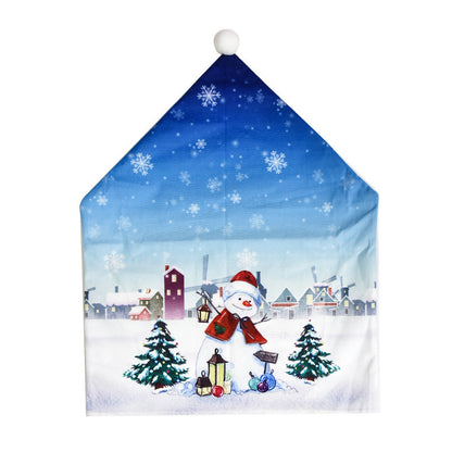 Christmas Decorations Cartoon Chair Covers