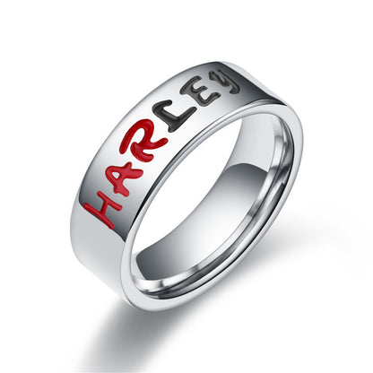 Joker/Harley Squad Stainless Steel Rings Couples