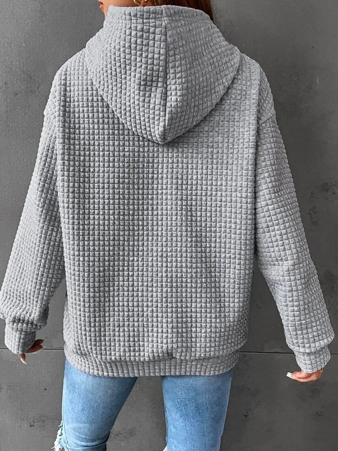 Women's Loose Casual Solid Color Long-sleeved Sweater