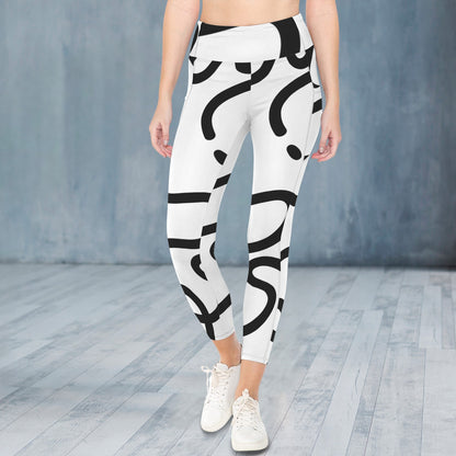 LeCoopMerch23 Rolling Lines High Waist Pocket Yoga Leggings