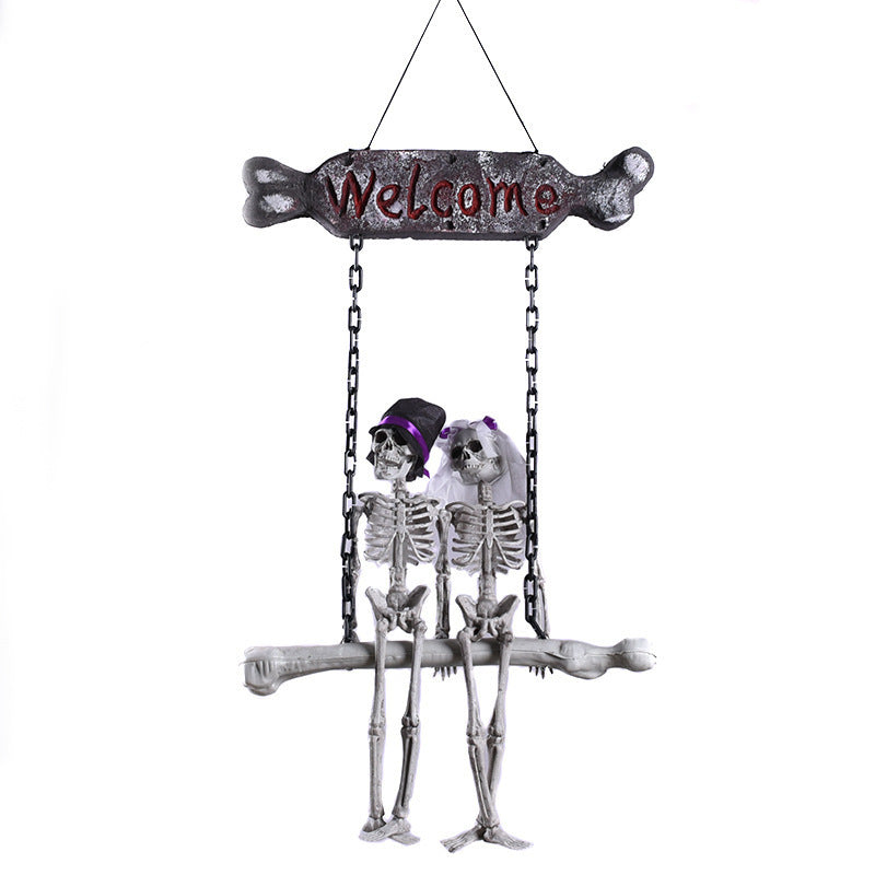 Bride And Groom Welcome Door Plate Pendant