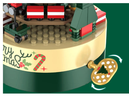 Christmas Tree Blocks Spin Music Box