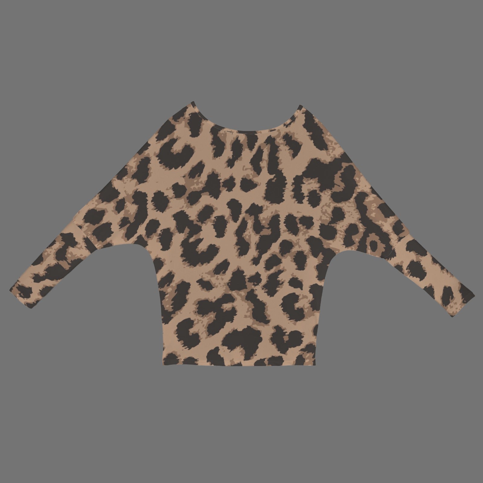 LCM23 Leopard One Shoulder Sweater