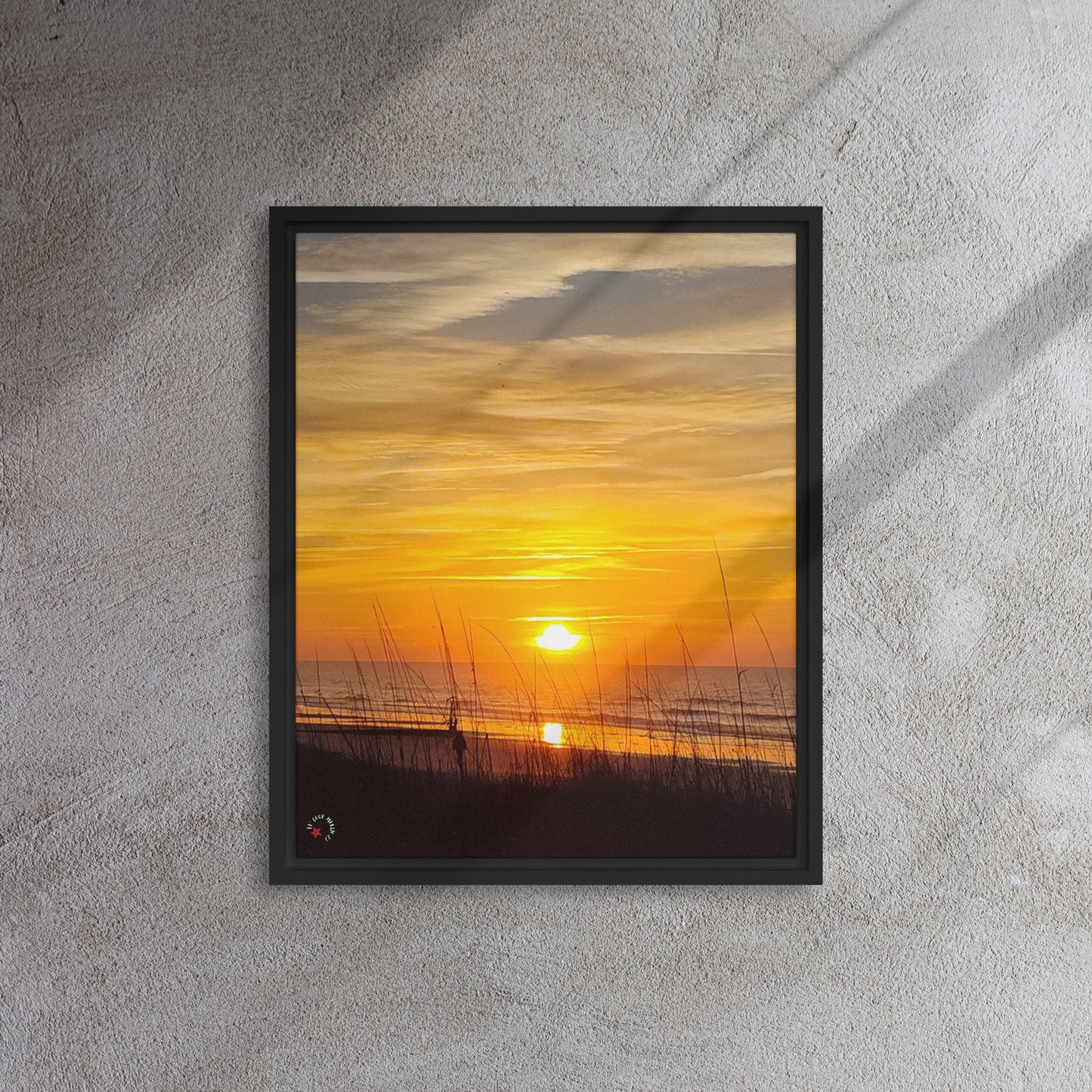 A Walk Amongst Myrtle Framed canvas