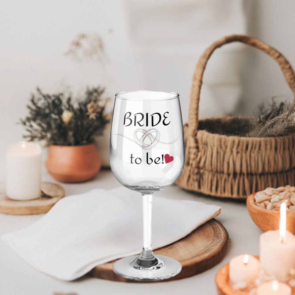 LCM23 Bride to be! Wine Glass, 12oz