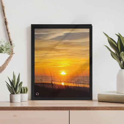 A Walk Amongst Myrtle Framed canvas